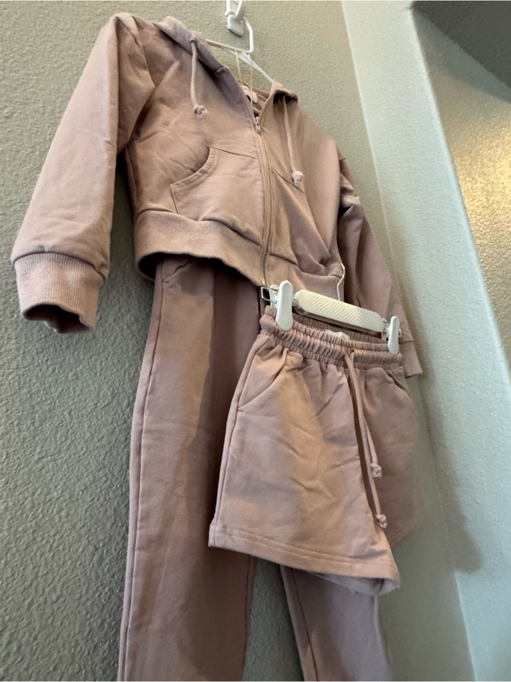SweetHoney 3 piece Blush Lounge Set Size 10Y - Picture 2 of 3
